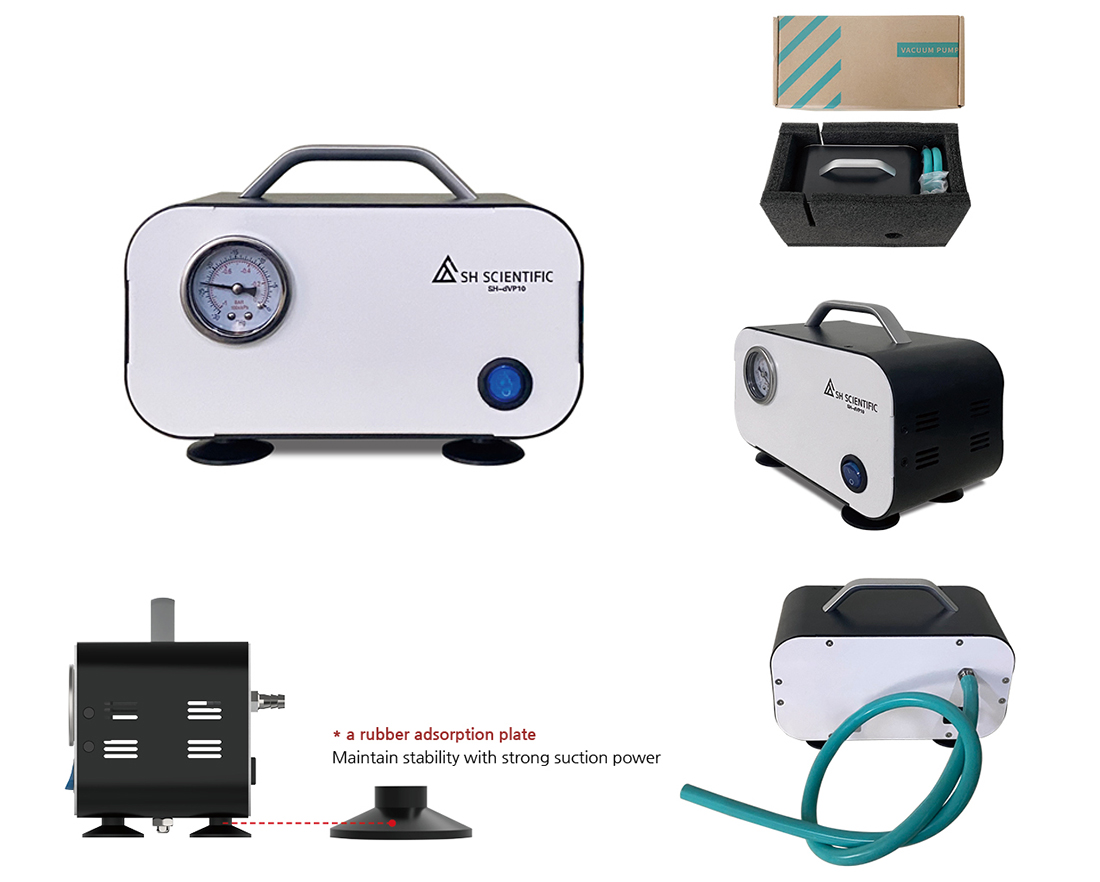 오일리스 다이어프램 진공 펌프 10L/min, Oilless Diaphragm Vacuum Pump