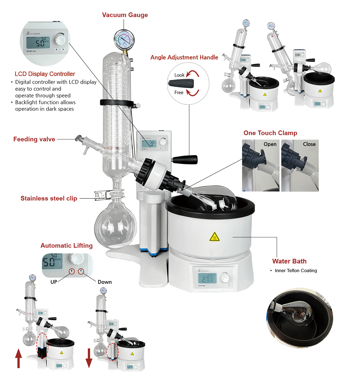 회전 농축 증발기 Rotary Evaporator SH-RE-1L